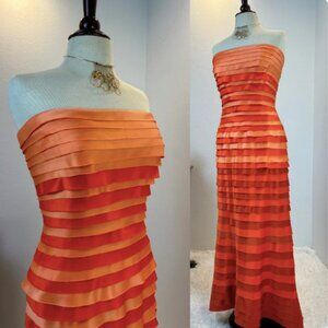 Silk orange dress